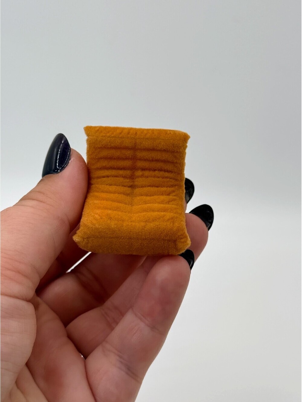 1:24 Scale Togo Style Flocked Lounge Chair Miniature Dollhouse Furniture, Orange